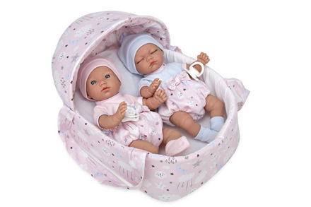Billede af Dukke Elegance 26 cm. tvillinger m. dukkelift 
