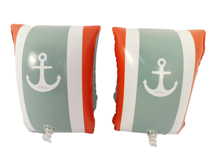 Billede af Badevinger i grøn og brun / Swimming armbands in green and brown