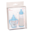 Billede af Dukke sutteflaske og kop med hank/drikketud blå
